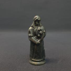Винтажная фигурка СССР. Богатырь со щитом, декоративная скульптура из пластика для коллекции
