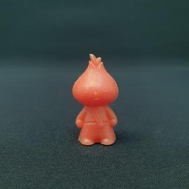 Винтажная игрушка СССР. Фигурка луковка из пластмассы, маленький персонаж с сумкой