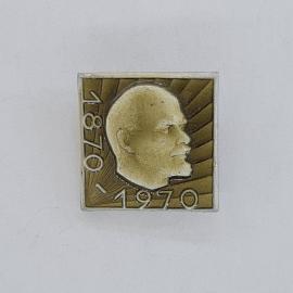 Значок СССР. Ленин, профиль, 1870 1970, юбилейная тематика. Винтажный значек.
