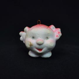 Елочная игрушка новогодняя. Винтажная игрушка СССР, конфета розовая, подвесное украшение