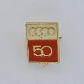 Значок СССР. Саар, 50 лет, юбилейный. Винтажный значек.