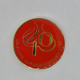 Значок СССР. 40 лет ORIFLAME 2007, юбилейная символика. Винтажный значек.