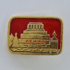 Значок СССР. Ленин, мавзолей, Москва. Винтажный значек.