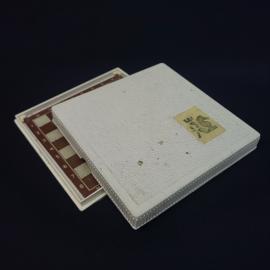 Шахматы карманные винтажные, СССР. Дорожный набор в пластмассовом футляре, 1 комплект