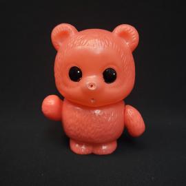 Игрушка пластмассовая винтажная, СССР. Фигурка медвежонка, около 14 см