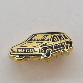 Значок СССР. Автомобиль Москвич, легковая техника. Винтажный значек.