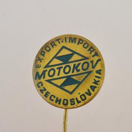 Значок СССР. Motokov, Чехословакия, транспортная тематика, эмблема. Винтажный значек.