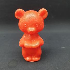 Игрушка винтажная, СССР. Пластмассовый медвежонок, фигурка для детской комнаты и интерьера