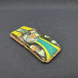 Машинка игрушечная винтажная, СССР. Жестяная гоночная модель с инерционным механизмом