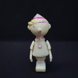 Игрушка винтажная, СССР. Пластмассовая фигурка Буратино с подвижными руками и ногами