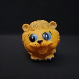 Игрушка винтажная, СССР. Резиновая фигурка львенка с пищалкой для детских игр и коллекции