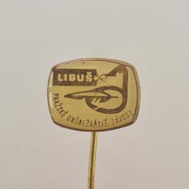 Значок СССР. Libus, пражский завод, промышленность Чехословакии. Винтажный значек.