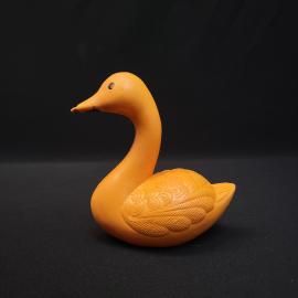 Игрушка винтажная, СССР. Пластмассовая фигурка лебедя для купания или детских игр