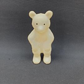 Игрушка винтажная, СССР. Пластмассовый медвежонок, фигурка животного для детской игры