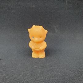 Игрушка винтажная, СССР. Пластмассовая фигурка котенка, маленькая настольная статуэтка