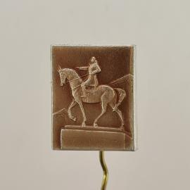 Значок СССР. Медный всадник, Ленинград, памятник. Винтажный значек.