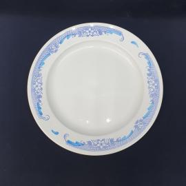 Блюдо винтажное  ЗиК СССР, фарфор фаянс , деколь