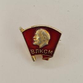 Значок СССР. ВЛКСМ, профиль Ленина, комсомол. Винтажный значек.