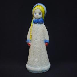 Фигурка Снегурочки винтажная, СССР. Елочное украшение, пластмасса