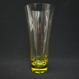 Ваза винтажная, СССР. Стеклянная, желтое стекло
