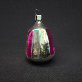 Елочная игрушка винтажная, СССР. Стекло, подвесная фигура в форме плода