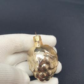 Елочная игрушка винтажная, СССР. Стекло, подвеска в форме виноградной грозди