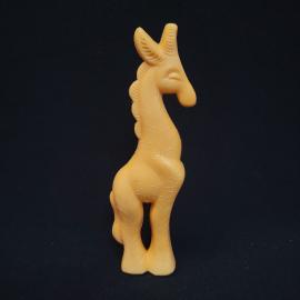 Фигурка декоративная винтажная, СССР. Пластмасса, козлик с рельефным орнаментом, 14 см