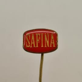Значок СССР. Надпись Safina, сувенирная тематика. Винтажный значек.