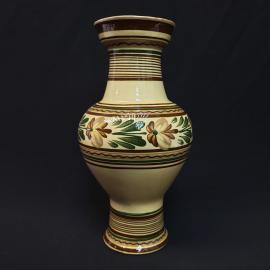 Ваза декоративная винтажная, СССР. Керамика, роспись цветов