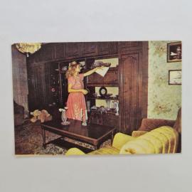 Карманный календарик СССР 1991. Страхование домашнего имущества, интерьер. Советский календарь