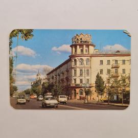 Карманный календарик СССР 1990. Орел, гостиница Орел, городская архитектура. Советский календарь