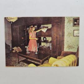 Карманный календарик СССР 1991. Страхование домашнего имущества, интерьер. Советский календарь