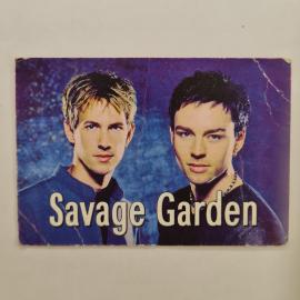 Карманный календарик 2001. Группа Savage Garden, портрет дуэта. Календарь винтажный