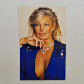 Карманный календарик СССР 1990. Женский портрет, мода и стиль. Советский календарь винтажный