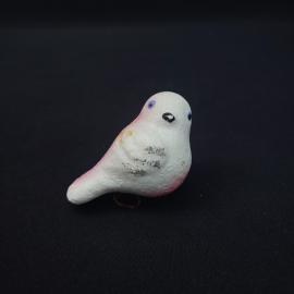 Елочная игрушка винтажная, СССР. Фигурка птички из ваты, подвесное новогоднее украшение