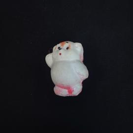 Елочная игрушка винтажная, СССР. Фигурка медвежонка из ваты, подвесное украшение