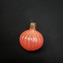 Елочная игрушка винтажная, СССР. Стекло, фигурка луковицы красного цвета