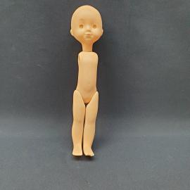 Кукла винтажная, СССР. Пластмассовая заготовка для сборки, тело с головой, около 29 см