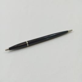 Ручка шариковая винтажная, СССР. Корпус из пластмассы, черная с металлическими деталями