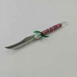 Ручка винтажная, СССР. Декоративная настольная, с металлической подставкой и цветным корпусом
