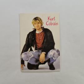 Карманный календарик 1997. Kurt Cobain, портрет музыканта, надпись. Календарь винтажный
