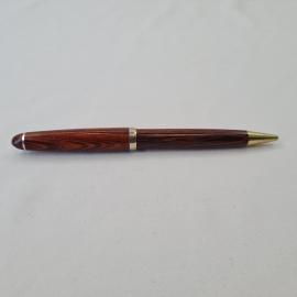 Ручка шариковая винтажная, СССР. Корпус под дерево, металлические детали