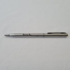 Ручка шариковая винтажная, СССР. Металлическая, с рекламной надписью Winston
