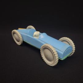 Машинка винтажная, СССР. Пластмассовая игрушка гоночный автомобиль, длина 18 см