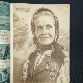 Журнал подшивка винтажная, СССР. Иллюстрированное издание Огонек, 1949 год, твердый переплет