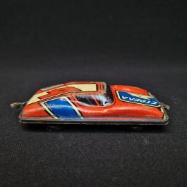 Машинка винтажная, СССР. Пластмассовая игрушка гоночный автомобиль, модель Стрела 4