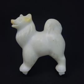 Игрушка винтажная, СССР. Пластмассовая фигурка собаки для кукольного театра или ширмы