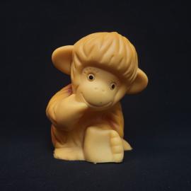 Игрушка резиновая винтажная, СССР. Фигурка львенка, детская игрушка небольшого размера