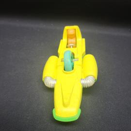 Игрушка винтажная, СССР. Пластмассовый гоночный автомобиль с фигуркой водителя