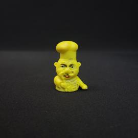 Игрушка винтажная, СССР. Пластмассовая фигурка повара, миниатюрная декоративная статуэтка